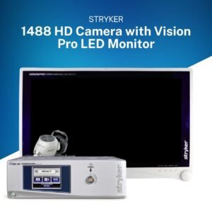 Stryke 1488 HD Camera console, Stryker 1488 camera head with coupler and Stryker 26inch Vision Pro LED Monitor