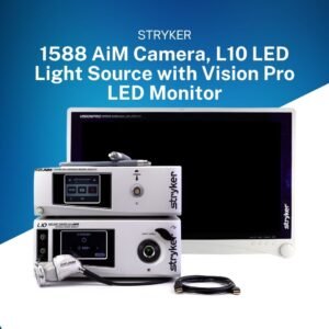 Pre-owned Stryker 1588 Camera System, L10 LED Light Source With VisionPro LED Monitor India